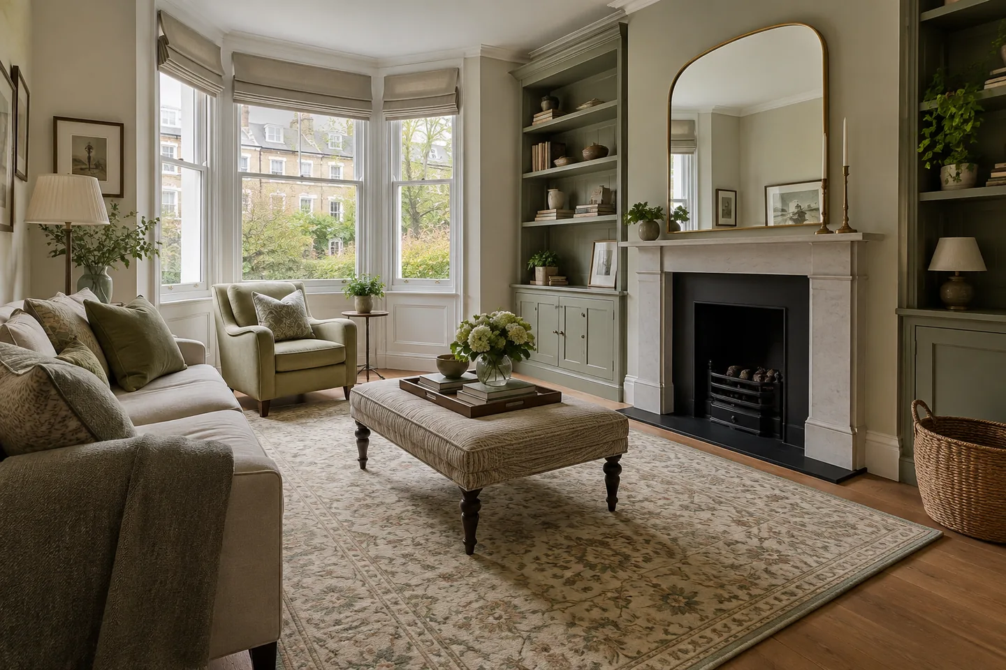 Clean rug in a Fulham sitting room